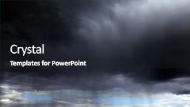  Presentation with sky - Presentation design featuring utopia - apocaliptic stormy sky background background and a wine colored foreground