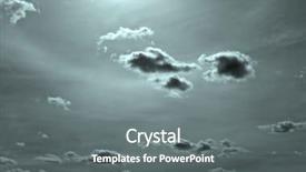  Presentation with satellite in a dark sky - Cool new presentation design with utopia - cloud on dark sky backdrop and a gray colored foreground