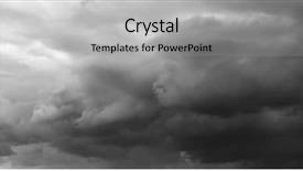 Presentation with storm - Slide deck with utopia - storm cloud background and a light gray colored foreground