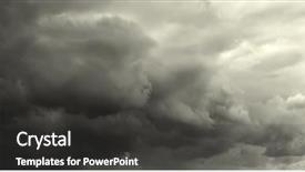  Presentation with storm - PPT theme featuring utopia - storm cloud background and a dark gray colored foreground