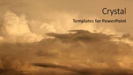  Presentation with storm clouds - PPT layouts featuring utopia - storm sky with clouds apocalypse background and a coral colored foreground