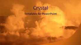  Presentation with storm clouds - PPT theme having utopia - storm sky with clouds apocalypse background and a gold colored foreground