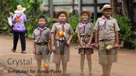  Presentation with thailand - Colorful slide deck enhanced with uttaradit-thailand-july-11-2013 backdrop and a coral colored foreground