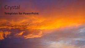  Presentation with epic - Theme having utterly-fantastic-sunset-with-colorful background and a red colored foreground