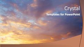  Presentation with epic - PPT theme having utterly-spectacular-sunset-with-colorful background and a ocean colored foreground