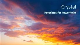  Presentation with epic - Slide deck consisting of utterly-spectacular-sunset-with-colorful background and a navy blue colored foreground