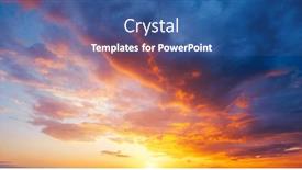  Presentation with epic - Slide set with utterly-spectacular-sunset-with-colorful background and a ocean colored foreground