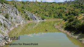  Presentation with name - Cool new PPT theme with uvac-river-at-the-beginning backdrop and a seafoam green colored foreground