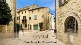  Presentation with french architecture - PPT layouts consisting of uzes-a-hidden-gem and a  colored foreground