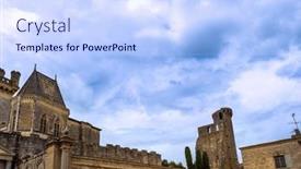  Presentation with french architecture - Slide set enhanced with uzes-a-hidden-gem and a  colored foreground