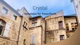  Presentation with french architecture - PPT theme with uzes-a-hidden-gem and a light blue colored foreground