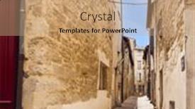  Presentation with french architecture - Presentation enhanced with uzes-a-hidden-gem and a coral colored foreground