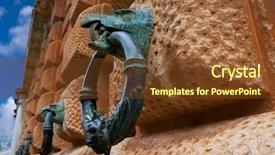  Presentation with eagle - PPT theme enhanced with v - alhambra eagle holding ring background and a tawny brown colored foreground