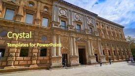  Presentation with granada - Slide deck enhanced with v - alhambra of granada carlos v background and a tawny brown colored foreground