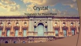  Presentation with granada - Slide set consisting of v - alhambra of granada carlos v background and a coral colored foreground