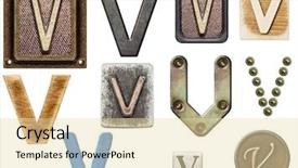  Presentation with wood basketball court - Amazing slide set having v - alphabet made of wood metal backdrop and a blonde colored foreground