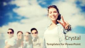  Presentation with holidays - Amazing presentation design having v - summer holidays and teenage concept backdrop and a cream colored foreground