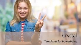  Presentation with woman praying over bible - PPT theme enhanced with v rus - young caucasian woman over isolated background and a  colored foreground