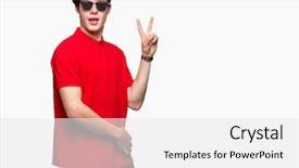  Presentation with young man wearing a hat - Theme featuring v rus - young handsome man wearing sunglasses background and a  colored foreground