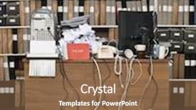  Presentation with messy - Slide deck featuring vacant sign at a messy background and a tawny brown colored foreground