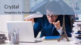  Presentation with vacation - Amazing slides having vacation due to excessive workload backdrop and a  colored foreground