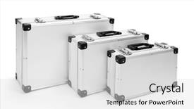  Presentation with silver fern black white flag - Presentation theme having vacation getaway - silver travel bags background and a  colored foreground