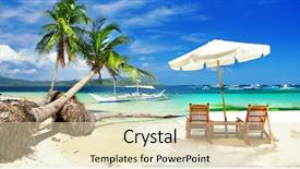  Presentation with holidays - PPT layouts enhanced with vacation getaway - tropical holidays background and a lemonade colored foreground