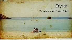  Presentation with memories - Theme having vacation memories - vintage photo of a young background and a mint green colored foreground