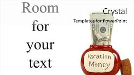  Presentation with jam - PPT theme enhanced with vacation money jar jam packed background and a  colored foreground