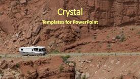  Presentation with arches national park - Slides featuring vacation rv travel through arches background and a tawny brown colored foreground