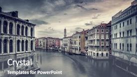  Presentation with vintage art - Slide deck having vacation to italy fine art background and a gray colored foreground