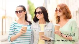  Presentation with weekend - Audience pleasing slides consisting of vacation weekend drinks and friendship backdrop and a  colored foreground