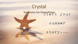  Presentation with seawater - Amazing slide deck having vacational template - inspirational quote with typewriter style backdrop and a cream colored foreground