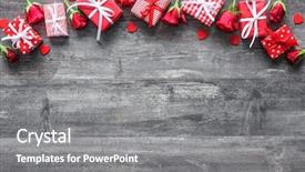  Presentation with valentines day - Slide set enhanced with vacational template - valentines day vintage background background and a gray colored foreground