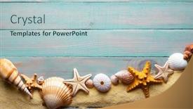  Presentation with summer time - Presentation theme with vacations-and-summer-time-concept background and a lemonade colored foreground