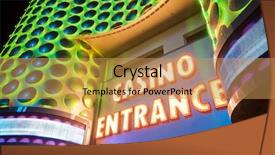  Presentation with red bull case - Cool new presentation theme with vacations las vegas - casino entrance with big neon backdrop and a yellow colored foreground