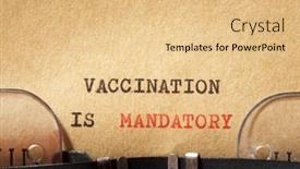  Presentation with vaccination - Slides with vaccination-is-mandatory-phrase-written background and a lemonade colored foreground