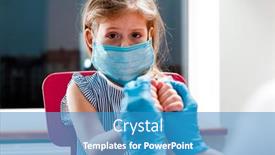  Presentation with vaccination - PPT layouts featuring vaccination-of-children-doctor-examining background and a teal colored foreground