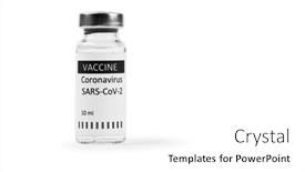 Presentation with vials - Cool new slides with vaccine-bottles-vials-medicine backdrop and a white colored foreground