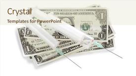  Presentation with draeger medical - Slides having vaccine health economic - color photo of a medical background and a soft green colored foreground