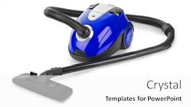  Presentation with vacuum cleaner robot - Amazing theme having vacuum-cleaner-isolated-on-white backdrop and a white colored foreground