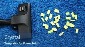  Presentation with carpet - Presentation enhanced with vacuum-cleaner-to-tidy-up background and a ocean colored foreground