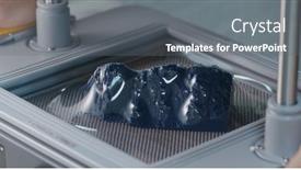  Presentation with molding machine - Beautiful PPT theme featuring vacuum-forming-machine-for-making backdrop and a gray colored foreground