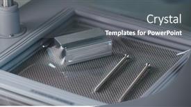  Presentation with molding machine - Presentation theme having vacuum-forming-machine-for-making background and a gray colored foreground