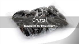  Presentation with shell - Beautiful PPT layouts featuring vacuum packed whole shell mussels backdrop and a dark gray colored foreground