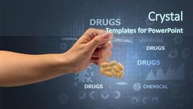  Presentation with chemicals - Cool new slide set with vacuum plastic bag with scholar backdrop and a ocean colored foreground