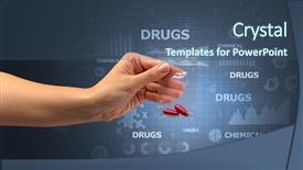  Presentation with chemicals - Cool new PPT theme with vacuum plastic bag with scholar backdrop and a ocean colored foreground