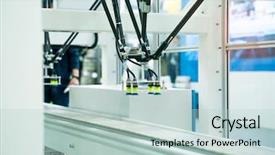  Presentation with manufacture - Presentation theme consisting of vacuum suckers with conveyor background and a lemonade colored foreground