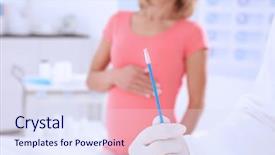  Presentation with vaginal - Cool new presentation theme with vaginal - gynecology consultation doctor taking analysis backdrop and a sky blue colored foreground