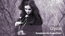  Presentation with old black men - Amazing presentation theme having vail - young woman in old style backdrop and a gray colored foreground